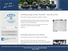 Tablet Screenshot of chorverband-hamburg.de